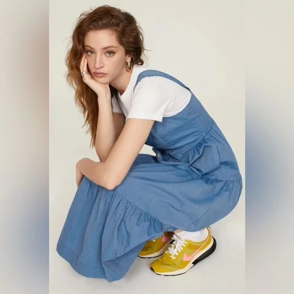 Madewell Button-Front Tiered Midi Dress in Stripe
ADD TO HEARTS - Picture 4 of 12